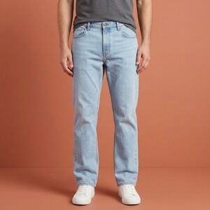 Dockers Straight Fit D3 Jeans Mens 36x30 Light Wash Denim EUC